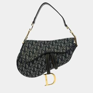 Pre Owned حقيبة يد ديور تروتر بحرية نيفي سرج