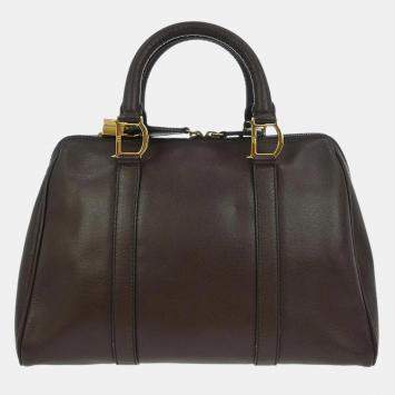 Pre Owned Dior Duffle Brown Leather Bag