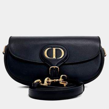 Pre Owned حقيبة باربي إيست وست جلد أسود ديور