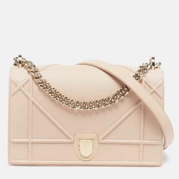مملوكة مسبقًا Dior Diorama Medium Blush Pink Leather Shoulder Bag
