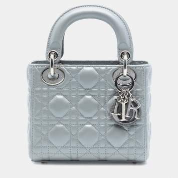 مملوكة مسبقًا Mini Lambskin Cannage Lady Dior
