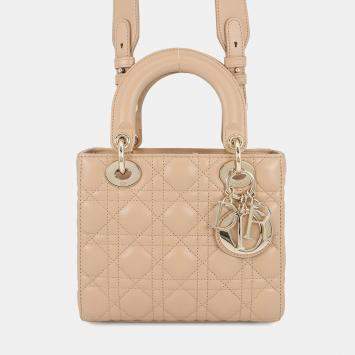 مملوكة مسبقًا Dior My Abcdior Lady Dior Bag Sand Beige Lambskin Size Small