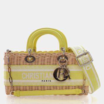 Pre Owned Christian Dior Medium Wicker Lady D-Joy
