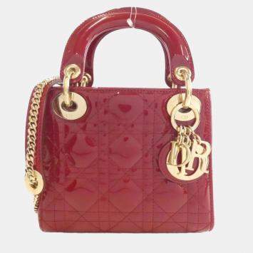 مملوكة مسبقًا Christian Dior Lady Mini Leather Handbag