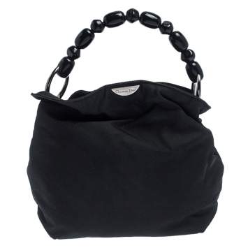 Pre Owned Dior Black Nylon Malice Hobo