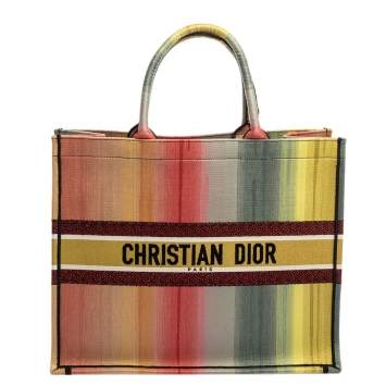 Pre Owned Dior Multicolor Dioraura Canvas Book Tote