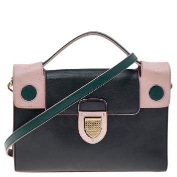 Pre Owned Dior Multicolor Leather Diorever Top Handle Bag
