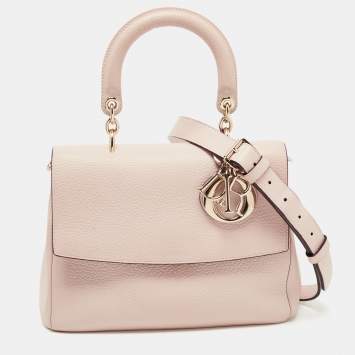 Pre Owned Dior Beige Leather Small Be Dior Flap Top Handle Bag