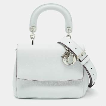 Pre Owned Dior Mint Green Leather Mini Be Dior Top Handle Bag