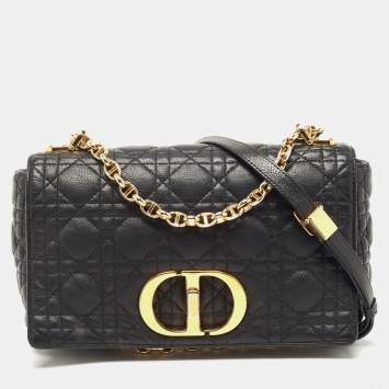 Dior Caro Belt Pouch With Chain