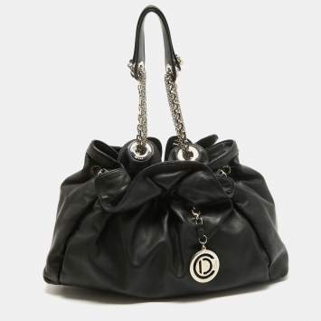 Pre Owned Dior Black Leather Le Trente Hobo