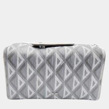 Pre Owned Dior Gray Canvas Ringo Shoulder Bag