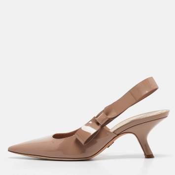 Pre Owned Dior Old Rose Patent Leather J'Adior Pumps Size 37