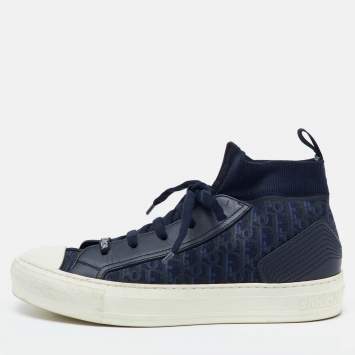 Dior Grey/White Oblique Canvas and Rubber Dior Vibe Sneakers Dior Grey/White Oblique Canvas and Rubber Dior Vibe Sneakers