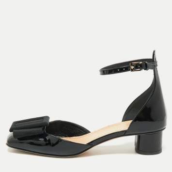 Dior Black Patent Leather Idylle Pumps Size 34.5