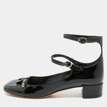 Dior Black Patent Leather Aime Pumps Size 40