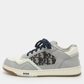 Pre Owned Dior B27 Size 38 Multicolor Leather and Fabric Low Top Sneakers