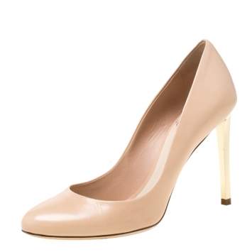 Pre Owned Dior Beige Leather Pumps Size 37.5