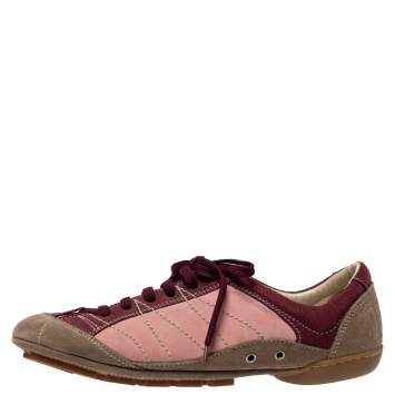 Pre Owned Dior Multicolor Suede And Nubuck Low Top Sneakers Size 39