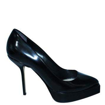 Pre Owned Dior Black Patent Leather   Pumps Size 37.5