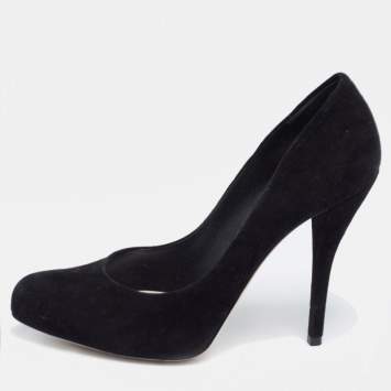 Pre Owned Dior Black Suede Miss Dior Pointed Toe Pumps Size 38
