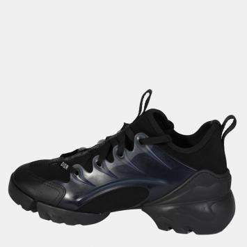 Pre Owned Dior Black Technical Fabric D-Connect Sneaker EU 38