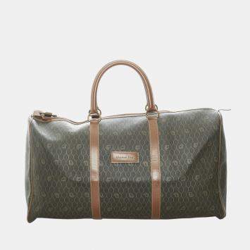 مملوكة مسبقًا Dior Brown Honeycomb Travel Bag