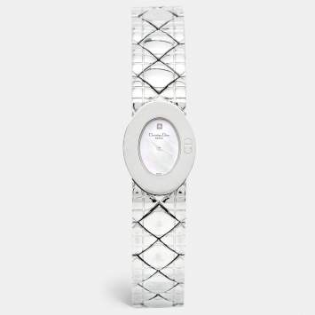Christian Dior Mother of Pearl Stainless Steel Lady Dior D90-100 Women's Wristwatch 21 mm