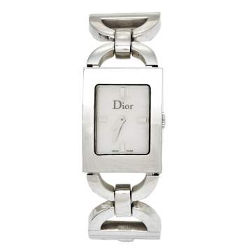 Pre Owned Dior Mother Of Pearl Stainless Steel Malice D78-109 Women's Wristwatch 19 mm