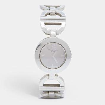 Pre Owned Christian Dior Silver Stainless Steel Malice CD022110 Women's Wristwatch 25 mm