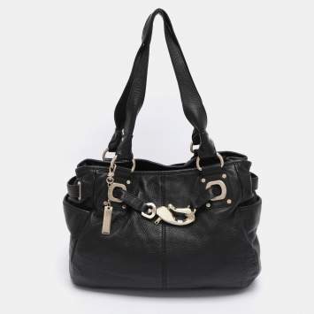 Dkny Black Leather Satchel