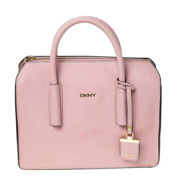 Pre Owned Dkny Pink Leather Sacthel 