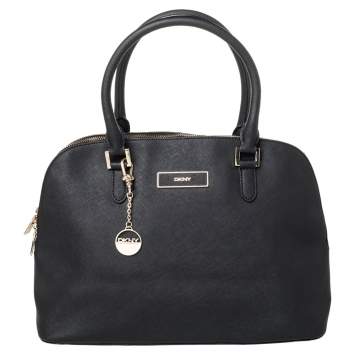 Pre Owned Dkny Black Leather Satchel