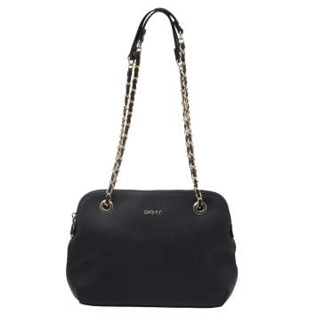 Pre Owned DKNY Black Saffiano Leather Bryant Park Shoulder Bag