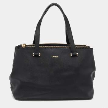 Pre Owned Dkny Black Leather Satchel