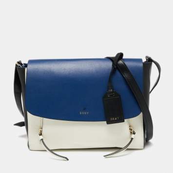 Pre Owned DKNY Multicolor Leather Greenwich Shoulder Bag