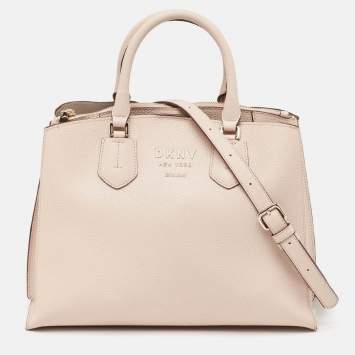 Pre Owned DKNY Pink Pebble Leather Noho Tote