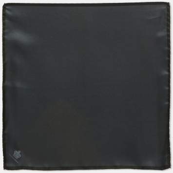 Pre Owned Dolce & Gabbana Dark Grey Silk Pocket Handkerchief