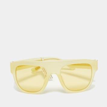 Pre Owned Dolce & Gabbana Yellow DG4398-F Square  Sunglasses