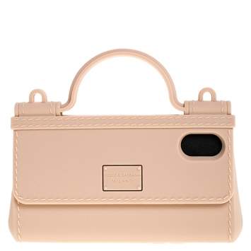 مملوكة مسبقًا Dolce & Gabbana Peach Rubber Sicily iPhone X - XS Chain Case