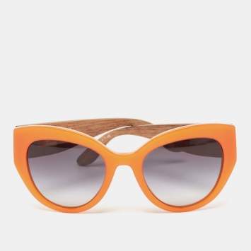 Pre Owned Dolce & Gabbana Black Gradient DG4278 Carretto Cat Eye Sunglasses