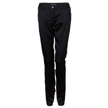 Pre Owned Dolce & Gabbana Black Satin Trousers S