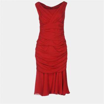 Pre Owned Dolce & Gabbana Silk Midi dresses 40