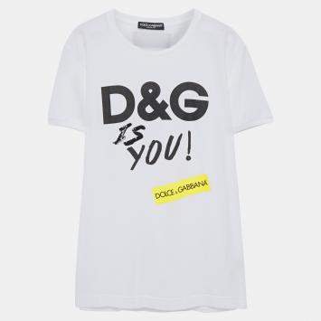 Pre Owned Dolce & Gabbana Cotton Short Sleeved T-shirt 38