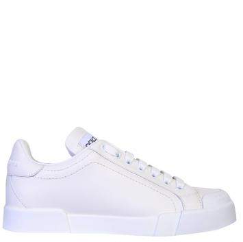 Pre Owned Dolce & Gabbana White Portofino Sneakers Size 40