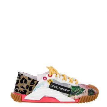 Pre Owned Dolce & Gabbana Multicolor Patchwork NS1 Sneakers Size EU 37