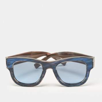 Pre Owned Dolce & Gabbana Blue/Brown DG 4379 Wayfarer Sunglasses