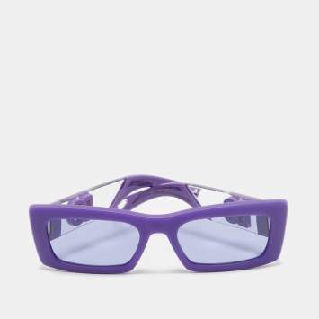 Pre Owned Dolce & Gabbana Purple Rubber DG6173 Rectangle Sunglasses
