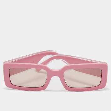 Pre Owned Dolce & Gabbana Pink DG6187 Logo Rectangle Sunglasses