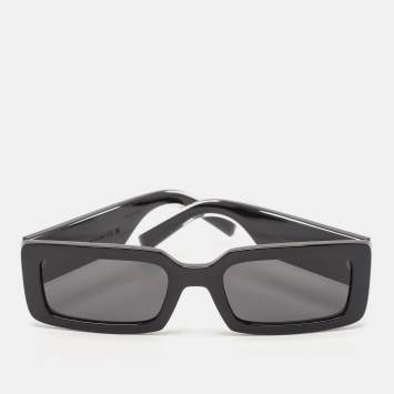 Pre Owned Dolce & Gabbana Black/White DG6187 Rectangle Sunglasses